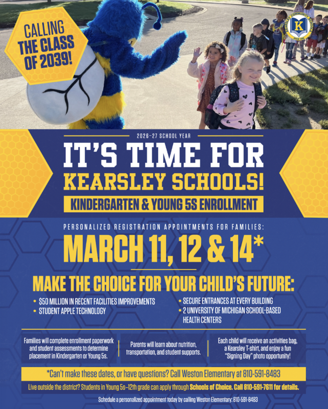 it's time for Kindergarten and Young 5s enrollment graphic