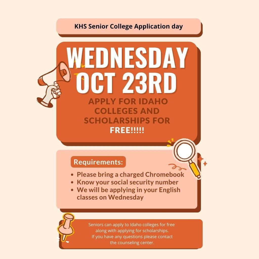 Senior College Application Day Information