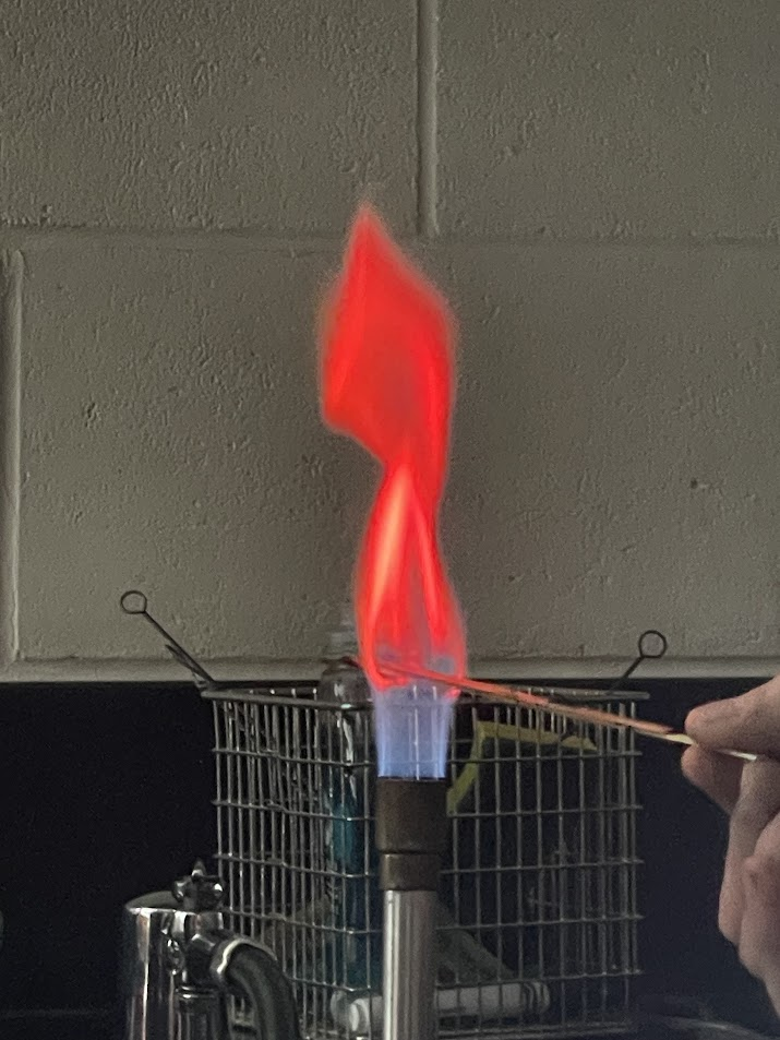 a red flame