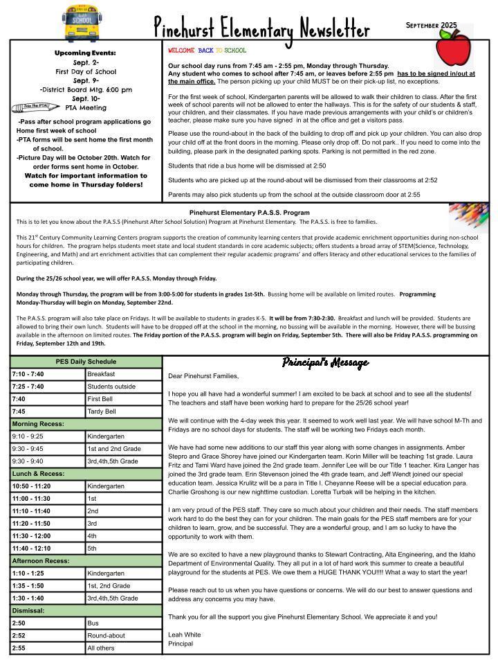 September Newsletter 