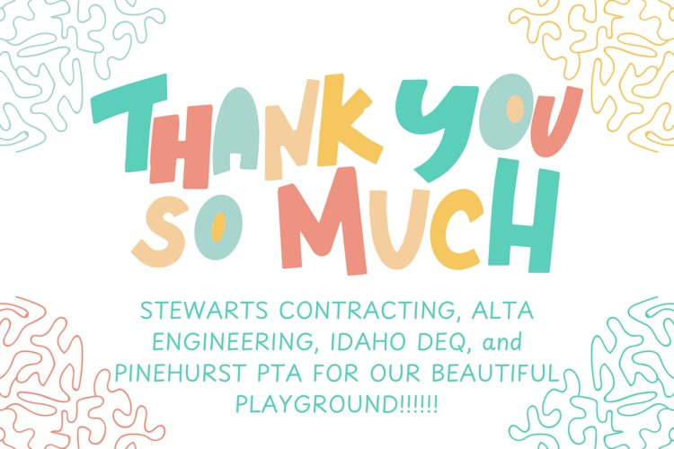 Thank you for our beautiful playground  