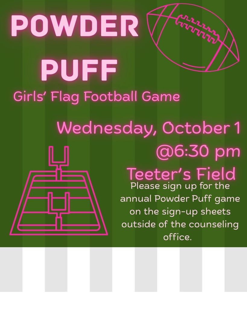 Powder Puff on Wednesday, October 1st