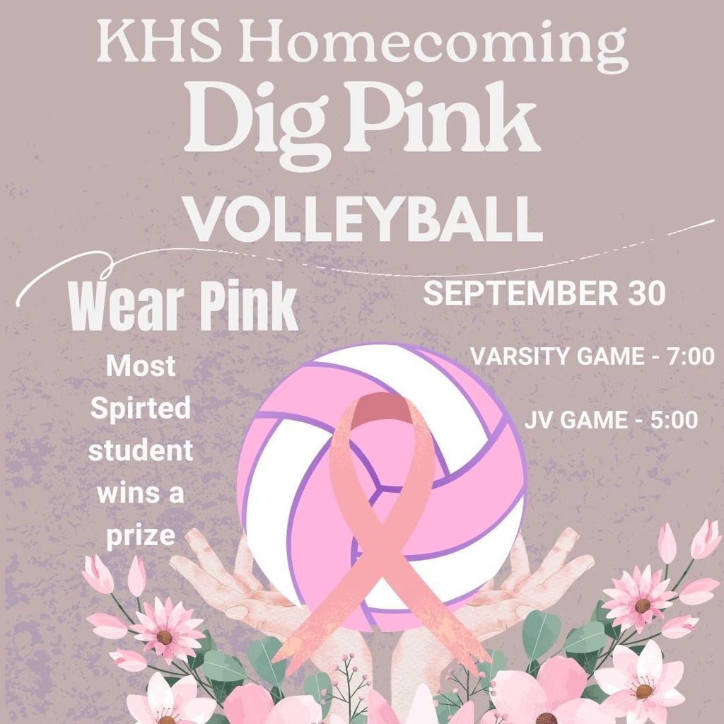 Dig Pink volleyball game