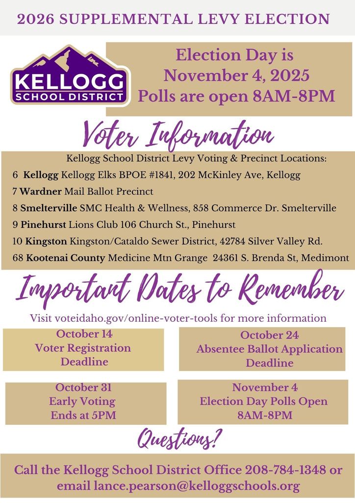 supplemental levy information 