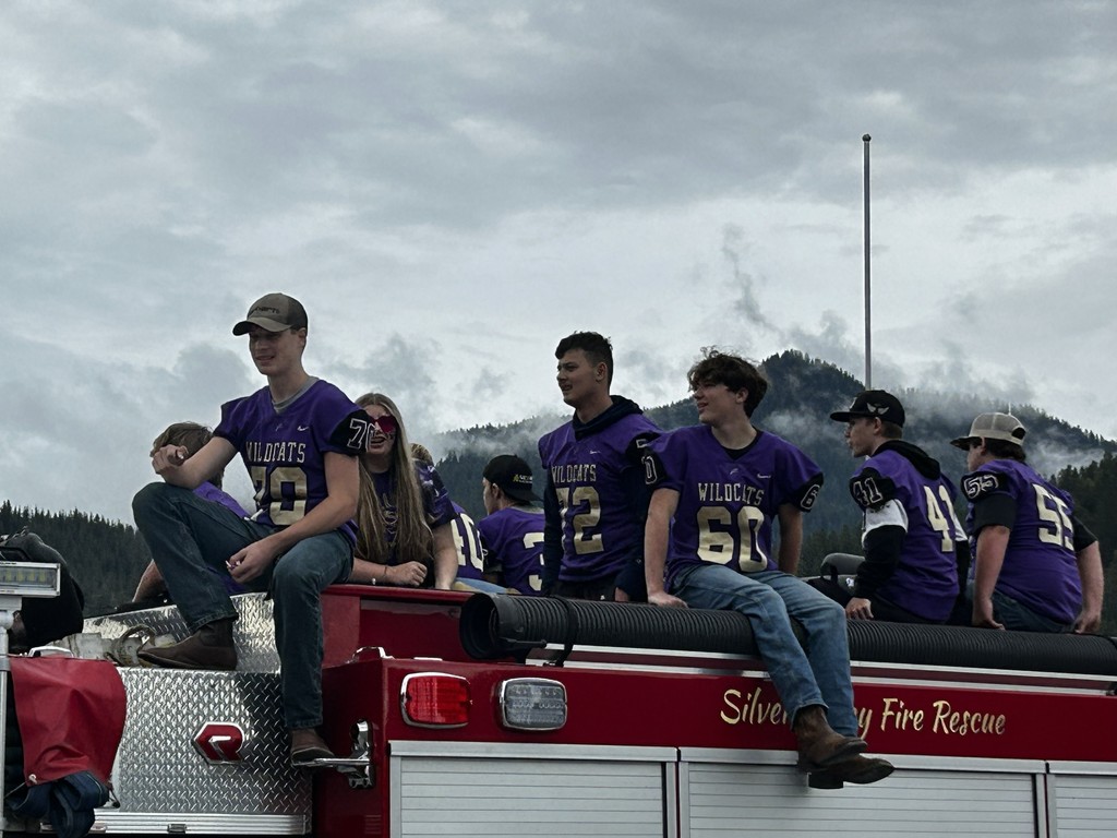 students at a parade