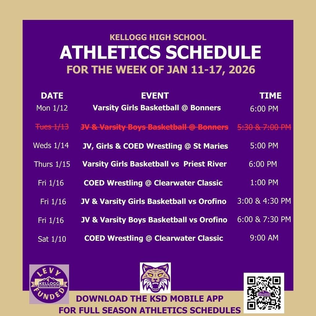 athletics schedule