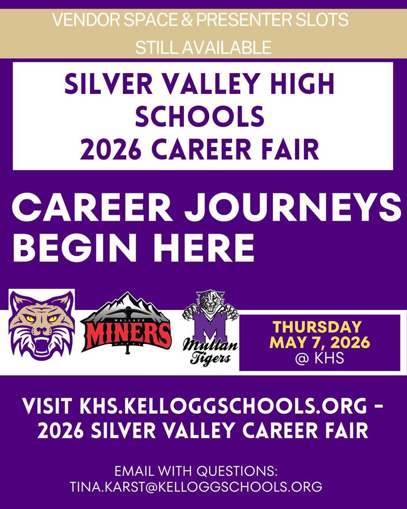 thursday may 7, 2026 @ khs silver valley high schools 2026 career fair vendor space & presenter slots still available