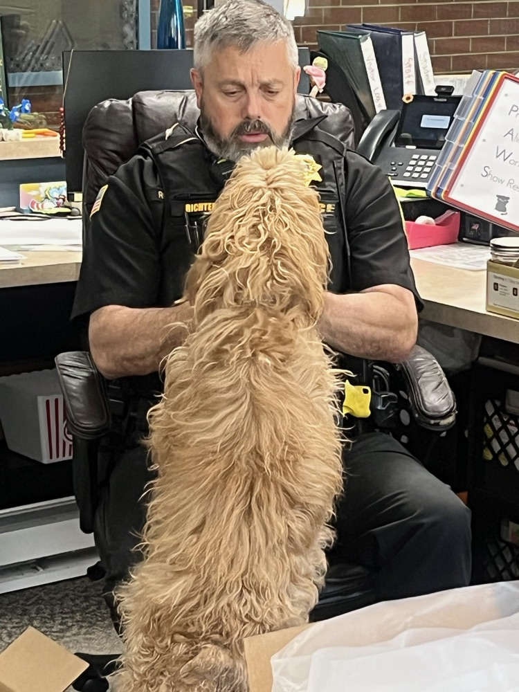 poppy and officer richter 