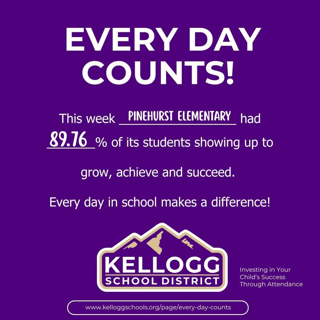 4 WEEKS TO GO! The year isn’t over yet! Great things happen when you're in the classroom. Let's push for 100% attendance this week and finish the 2025-26 school year strong!