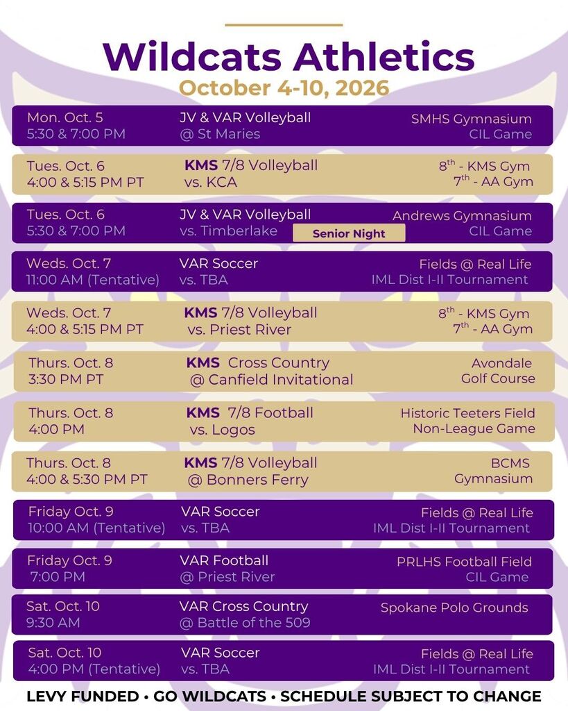 athletics 10/4-10/10