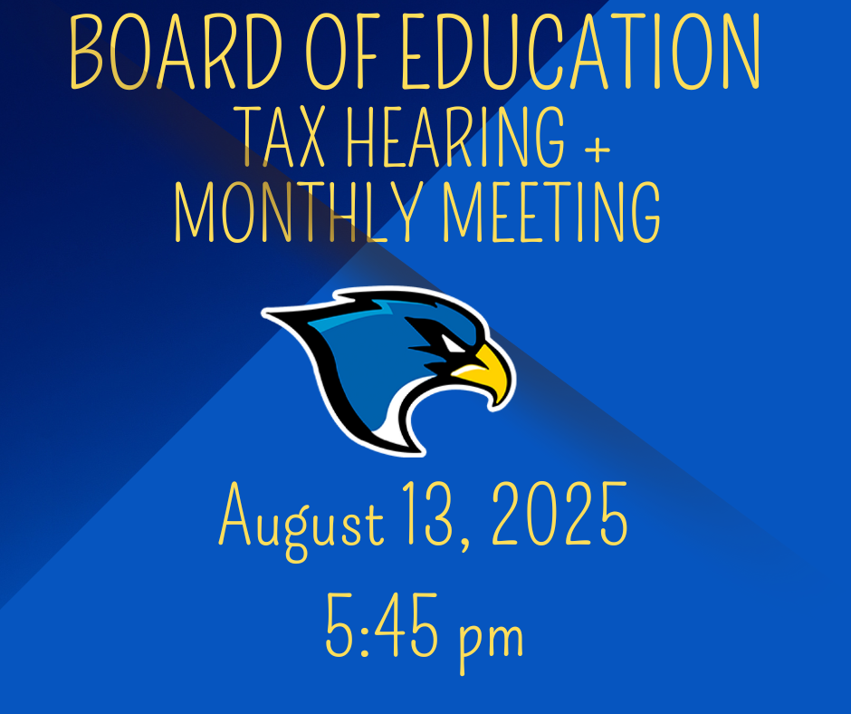 Tax Hearing and Regular Board Meeting Notice
