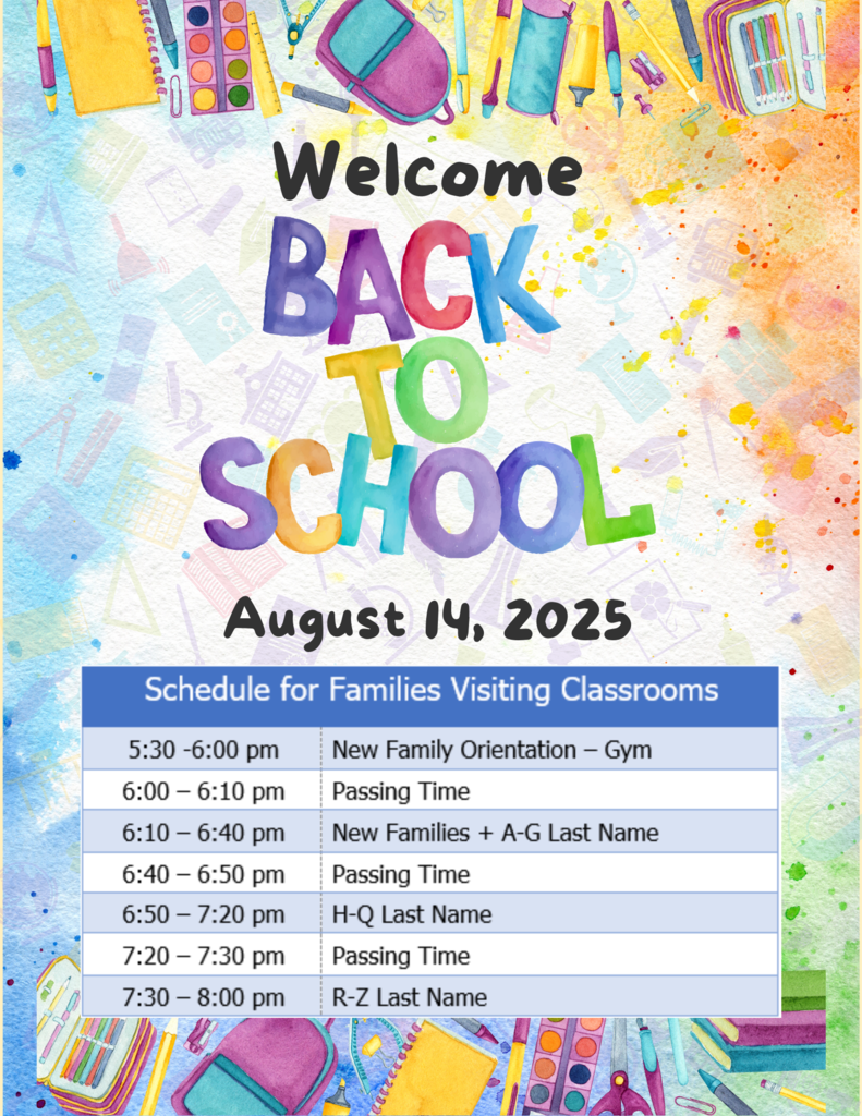 Back to School Night Times