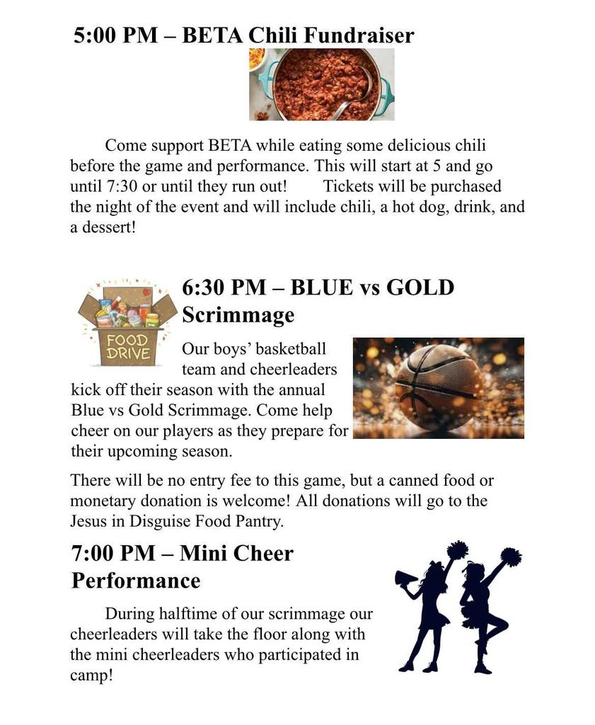 October 23rd schedule 