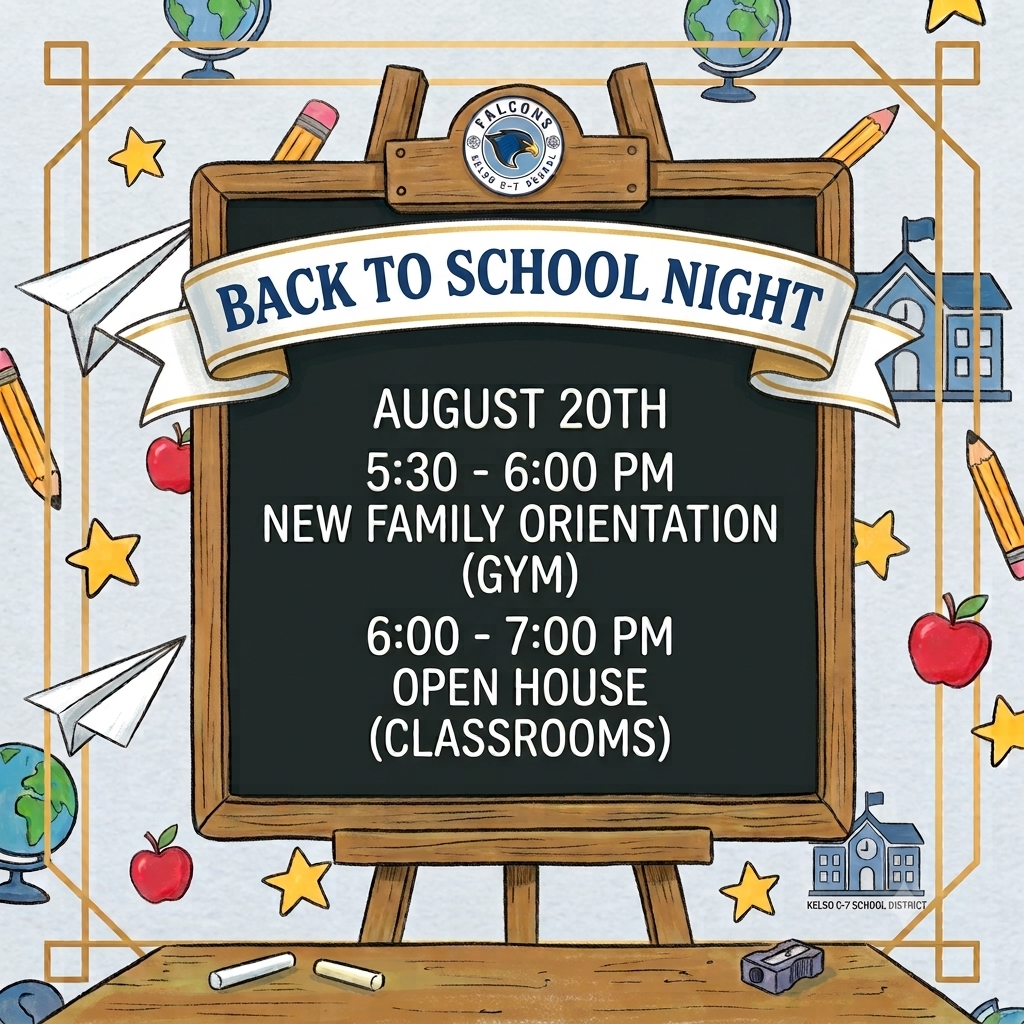 Back to School Night Schedule