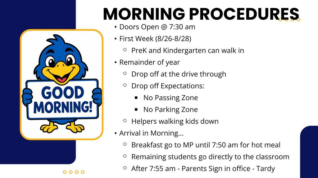 Morning Procedures