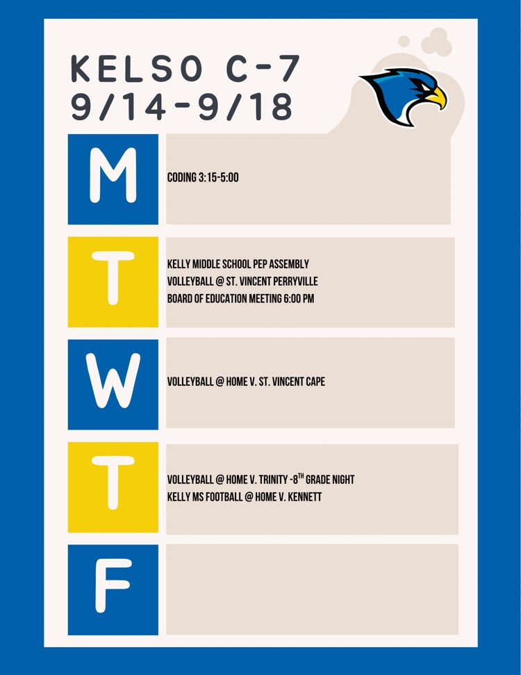 Week of 9/14