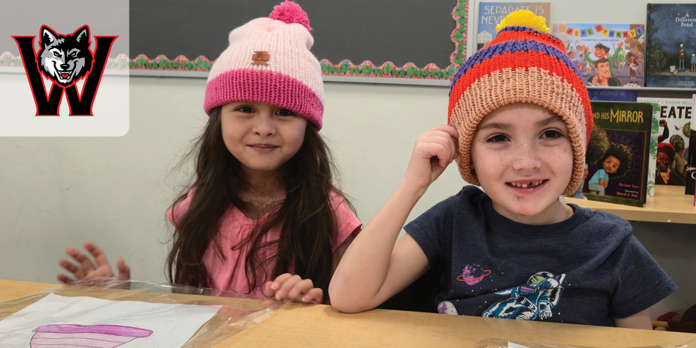kids in knit hats
