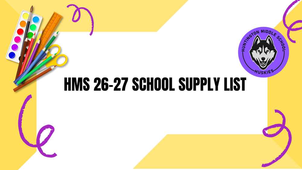 26-27 School Supply List