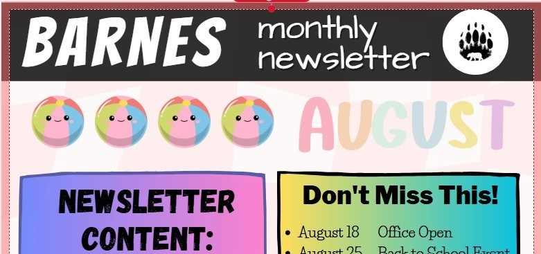 August/Sept. Newsletter