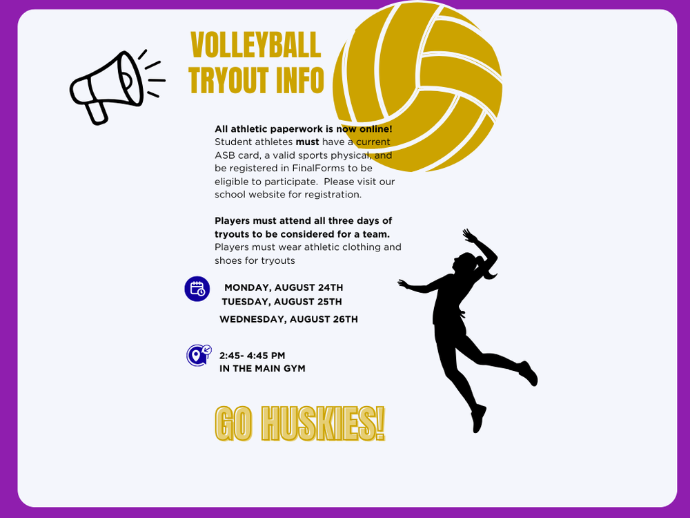 Volleyball Tryout Info