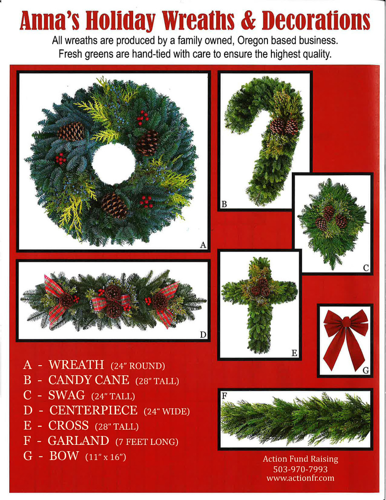 Holiday Wreaths Fundraiser