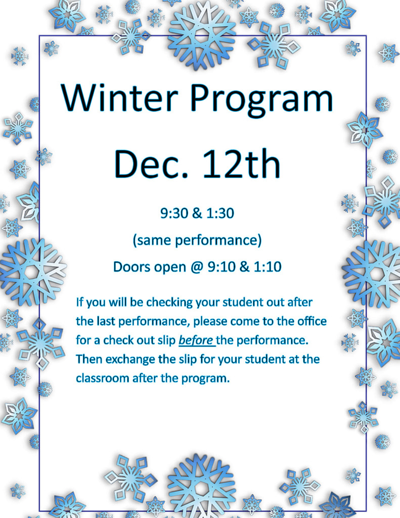 Carrolls Winter Program