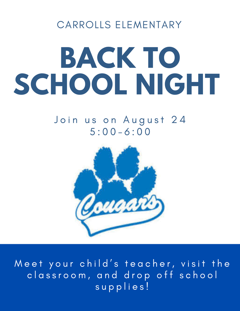 Carrolls back to school night