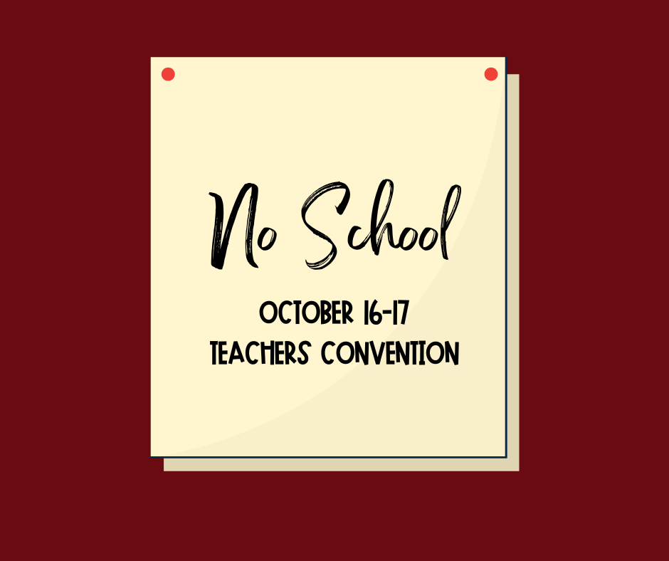 No School Oct 16-17