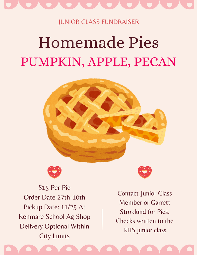 Jr Class Pie Fundraiser