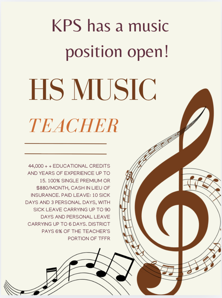 music teacher opening
