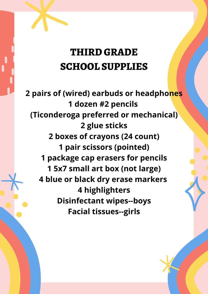 supply list