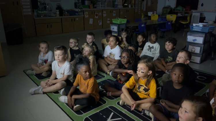 Mrs. Beck and Ms. Autry’s classes enjoyed their first indoor recess with a movie!!