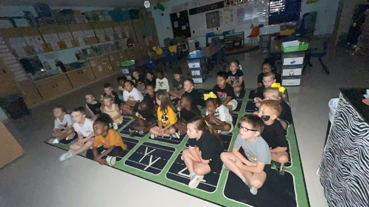 Mrs. Beck and Ms. Autry’s classes enjoyed their first indoor recess with a movie!!