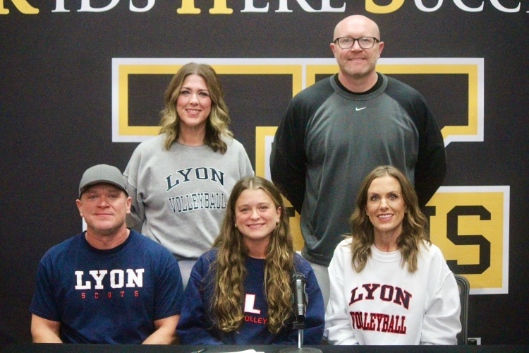 Ella Gardner signing to play volleyball at Lyon College. We are so proud of you!