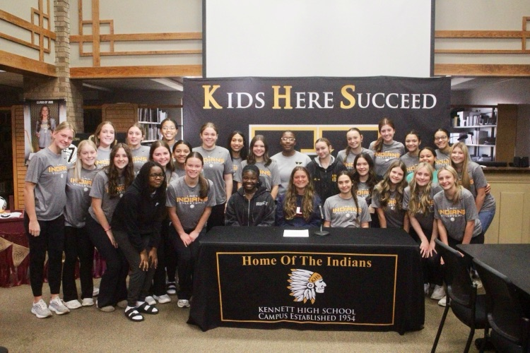 Ella Gardner signing to play volleyball at Lyon College. We are so proud of you!