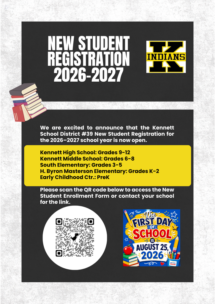 New Student Registration for the 2026-2027 school year is now open.