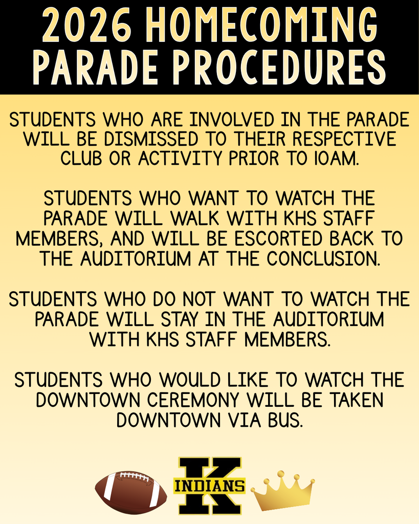 KHS Parade Procedures