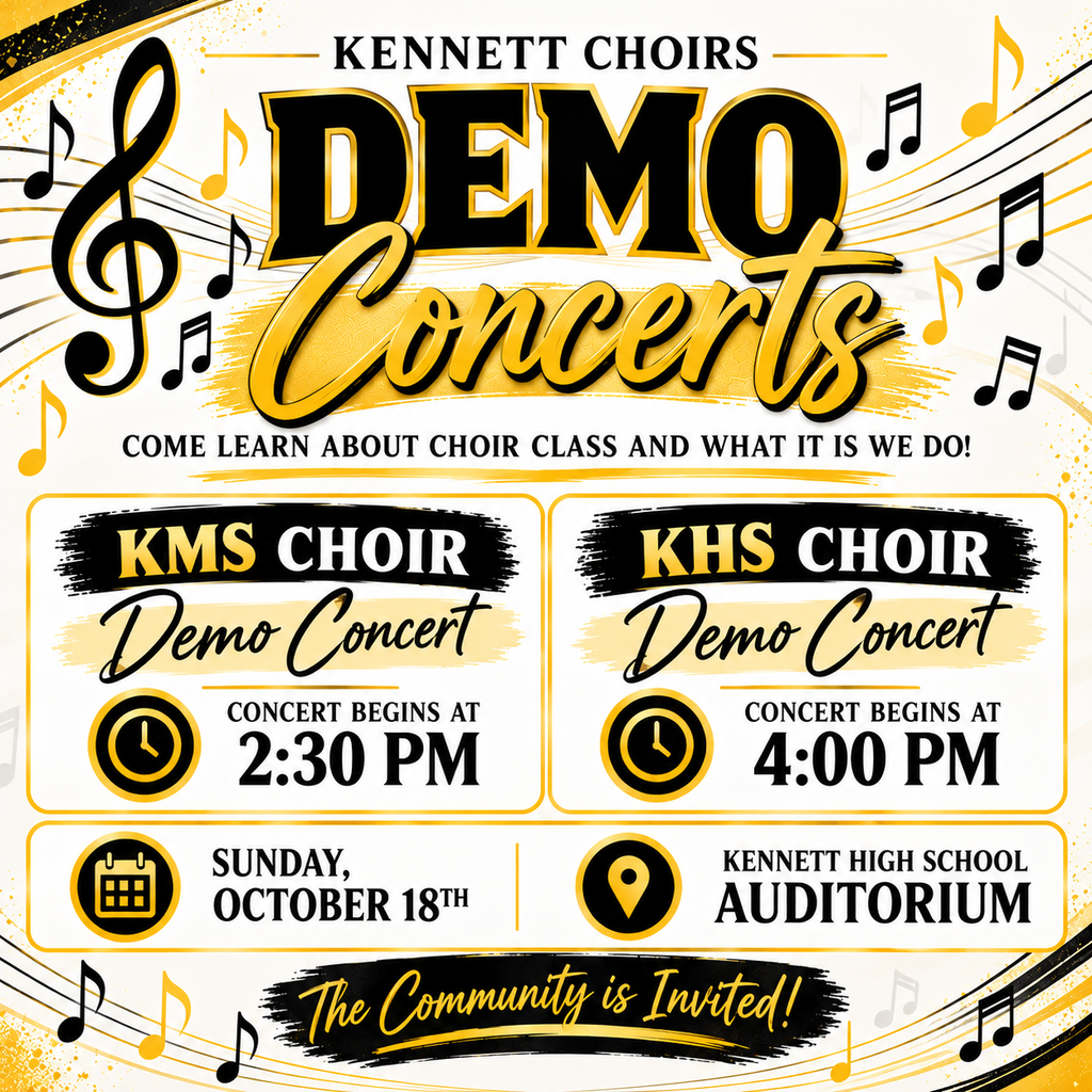 Please come hear the KHS & KMS Choirs!