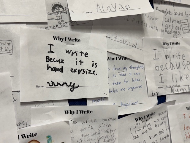 Timmons Elementary Celebrates National Day on Writing