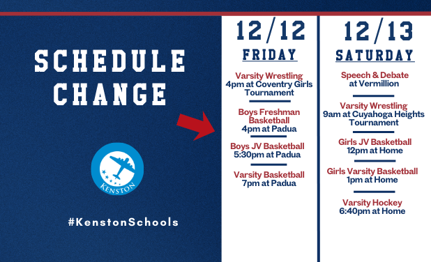 Schedule Change Kenston Schools At A Glance