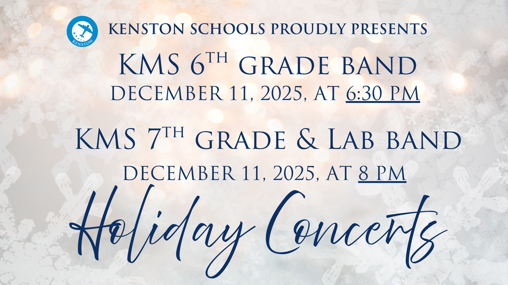 KMS Holiday Band Concert December 11