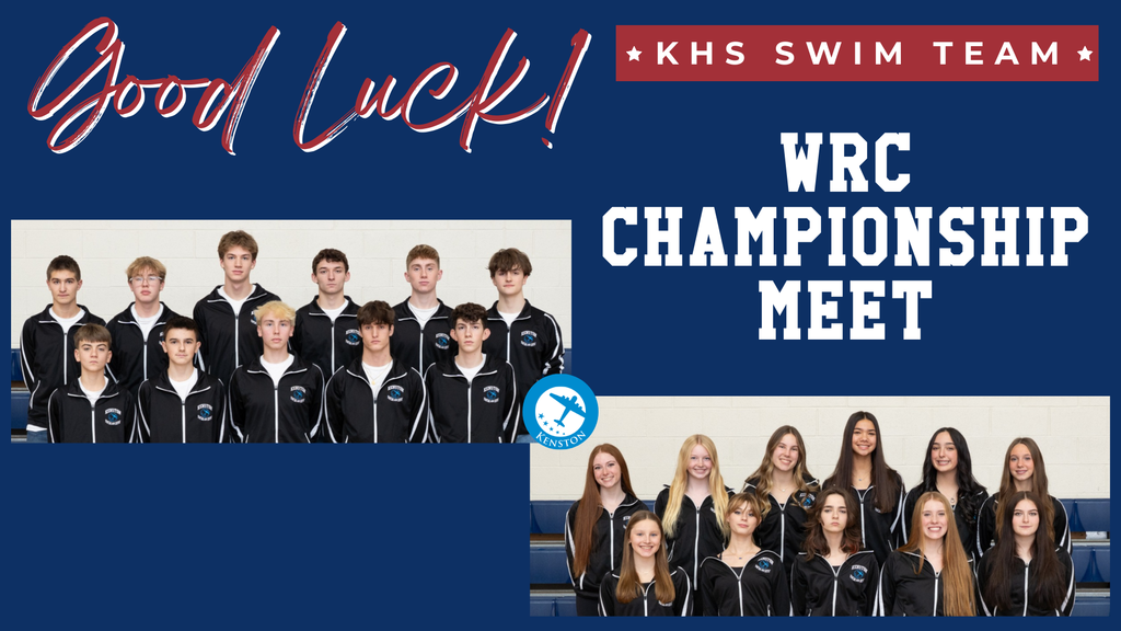 Good luck KHS Swim Team WRC Championship Meet