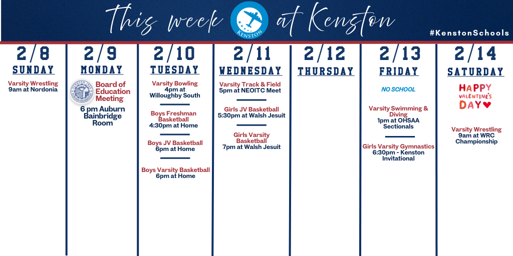 At-A-Glance wk of 2/8