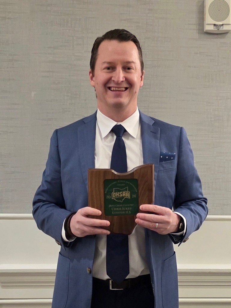 Coach Ickes wins 2026 OHSAA Sportsmanship, Ethics and Integrity Award