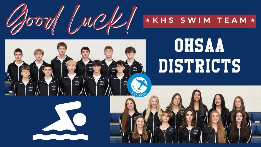 KHS swimmers - OHSAA District Tournament