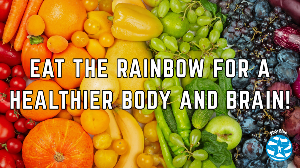 Eat the rainbow 🌈 for a healthier body and brain! 🍎🍊🌽🥦🫐🍇 #KenstonPlayBlue #KenstonSchools #KenstonPositivelyInspiring