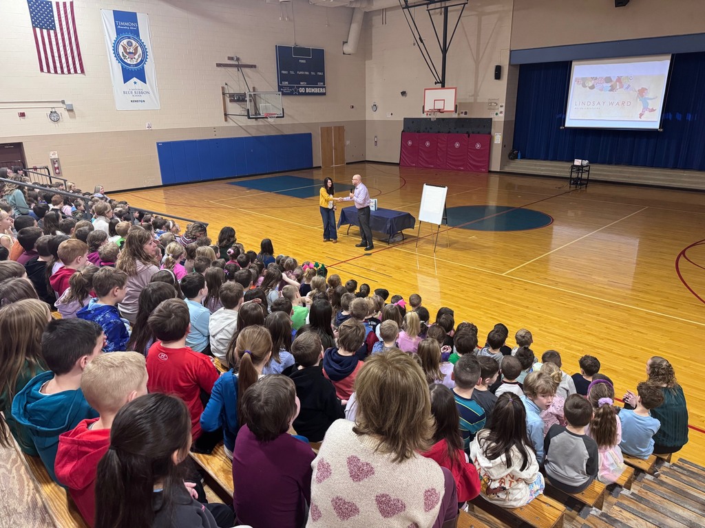 Lindsay Ward visits TES during Elementary Right to Read Week