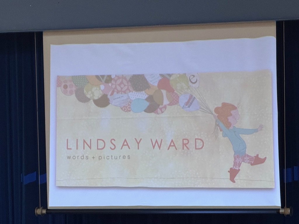 Lindsay Ward visits TES during Elementary Right to Read Week