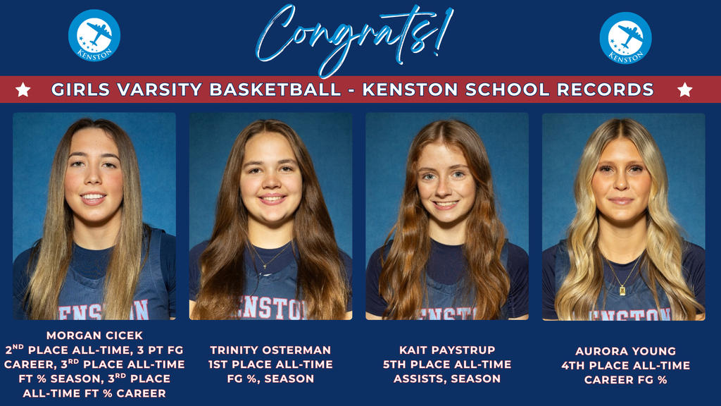 Girls Varsity Basketball - Kenston School Records 