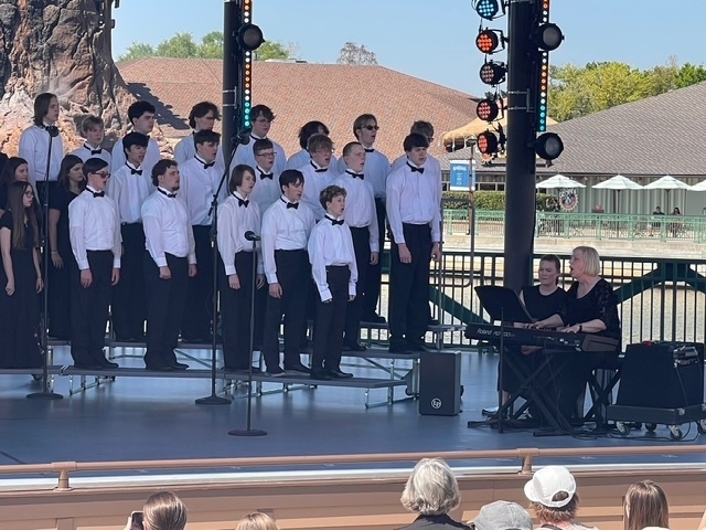 KHS band choir trip to Disney Waterside Stage